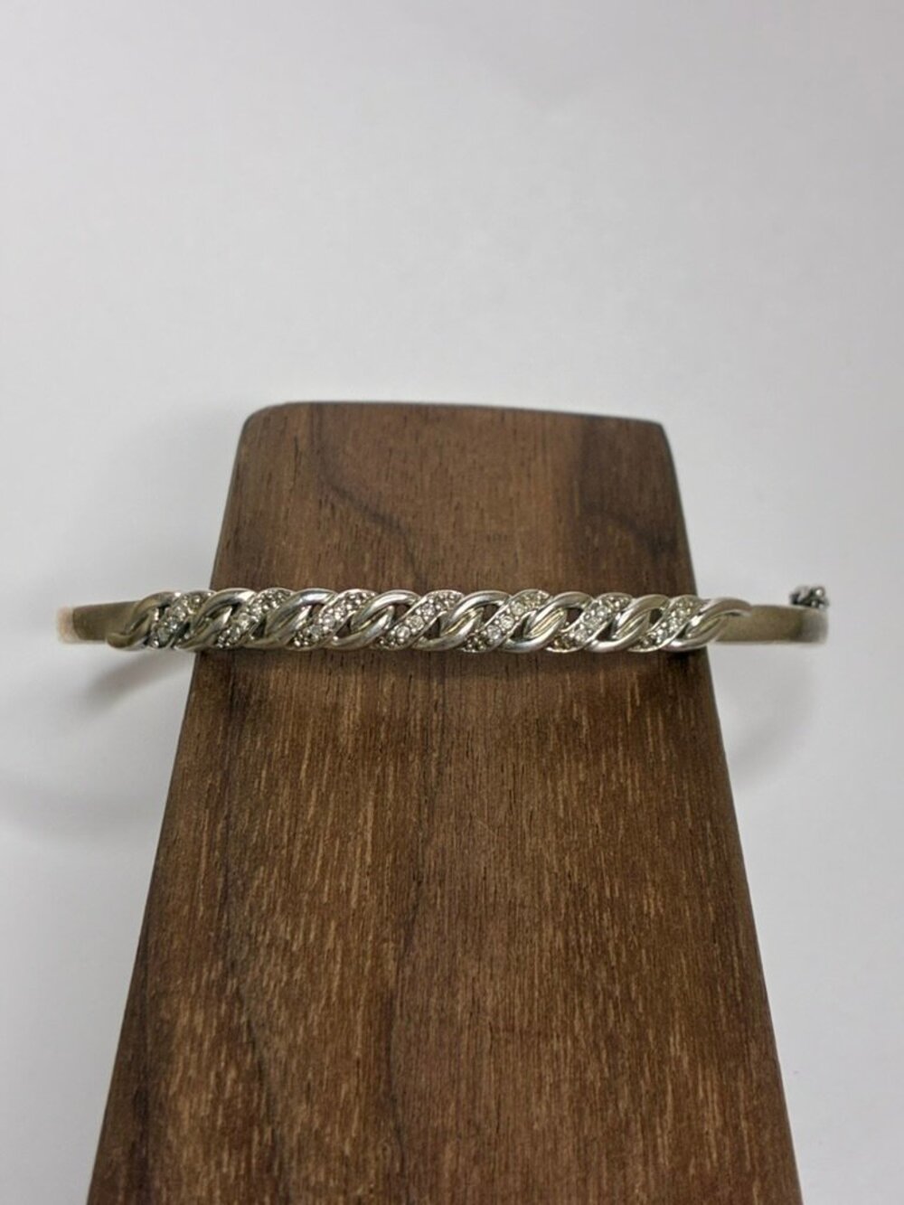 Silver and Diamonds Vintage Silver Bracelet